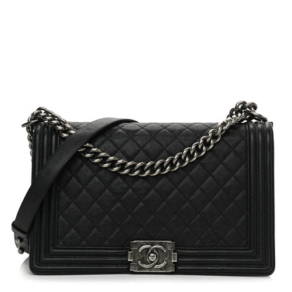 Chanel Caviar Quilted New Medium Boy Flap Black 1 of 11