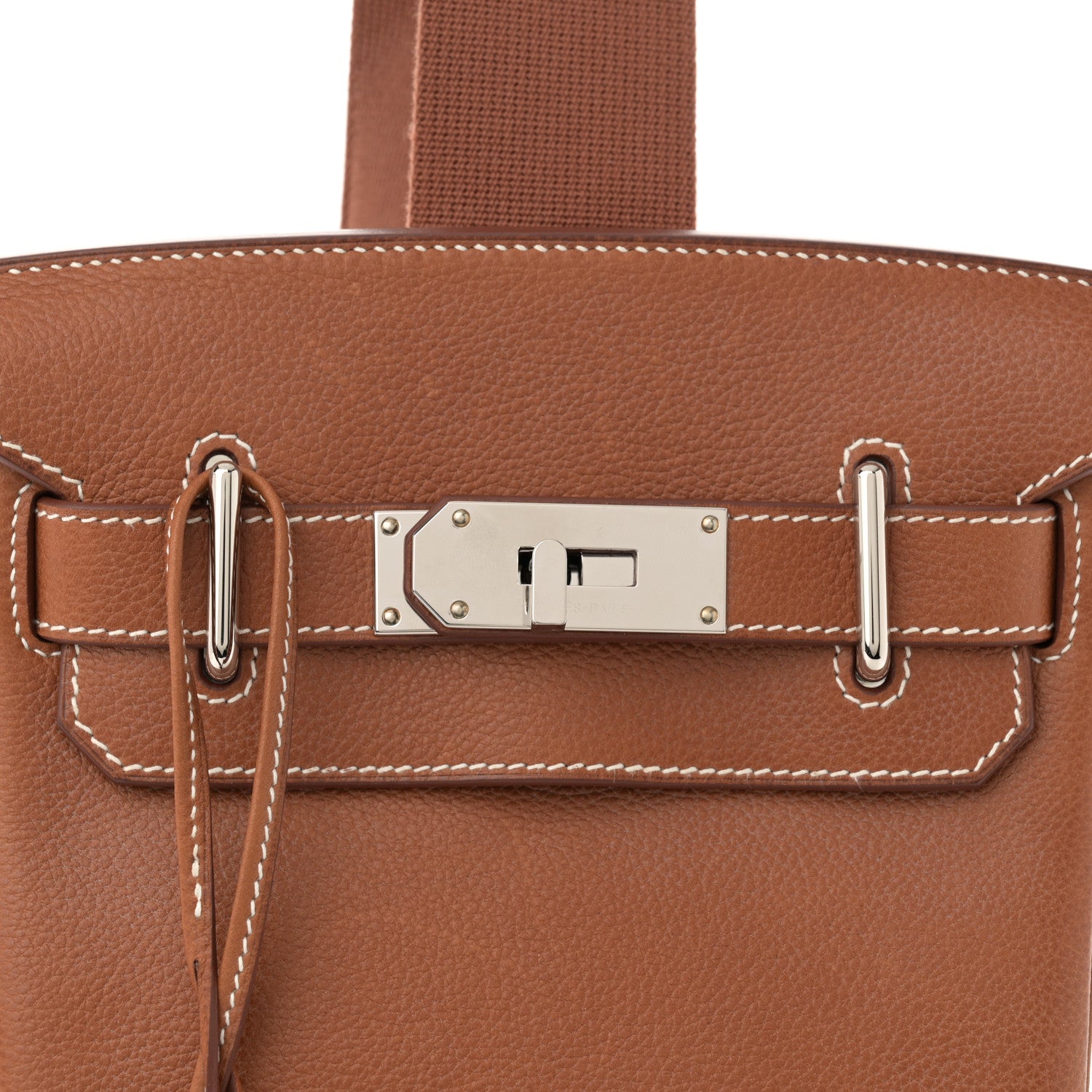 Hermes Natural Barenia Faubourg Hac A Dos PM Backpack Fauve 8 of 13
