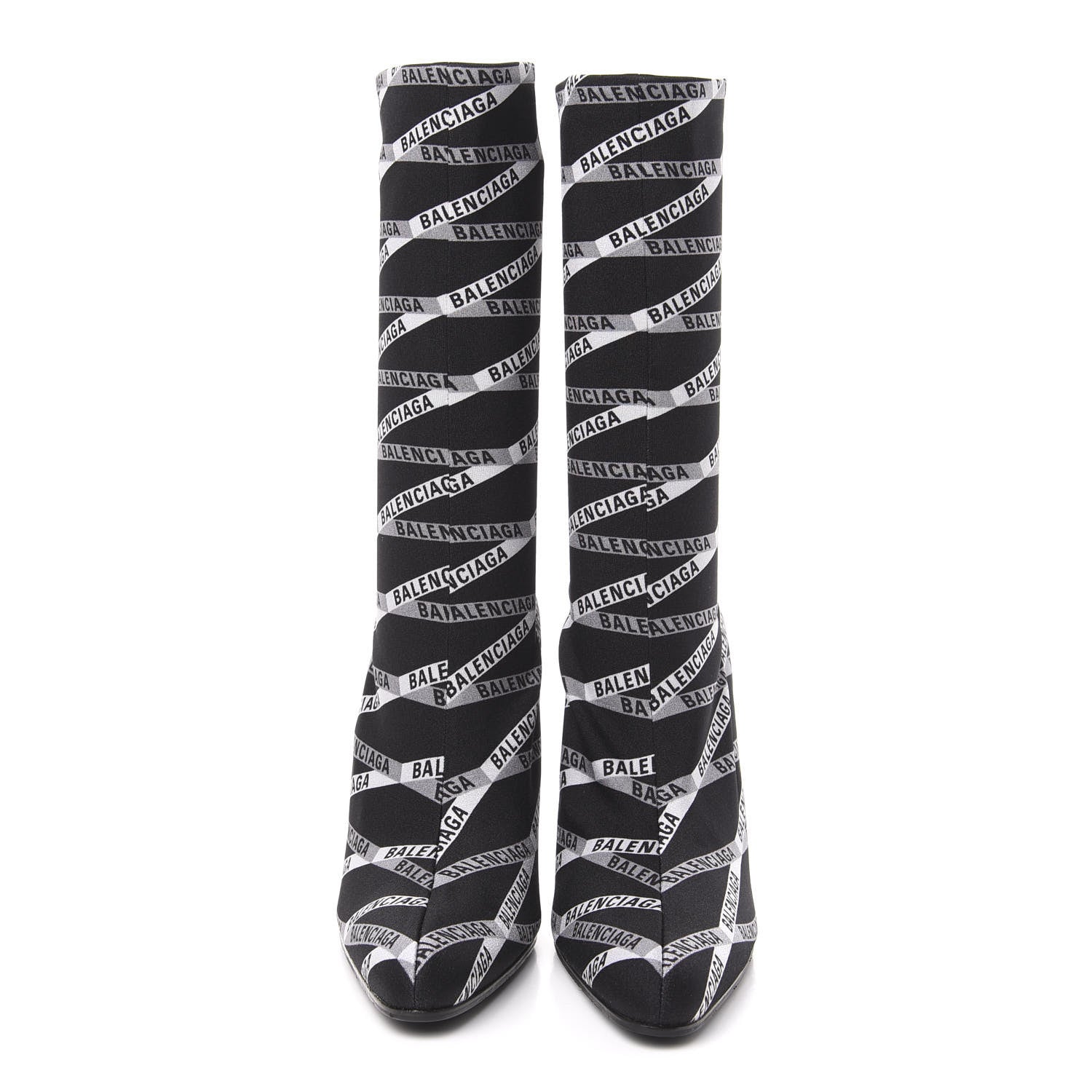Balenciaga Spandex Losange Monogram 110mm Booties 40 Gris Black 2 of 7
