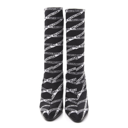 Balenciaga Spandex Losange Monogram 110mm Booties 40 Gris Black 2 of 7