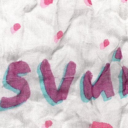 Louis Vuitton Cashmere Silk Sprouse Leopard Scarf White Pink 4 of 4