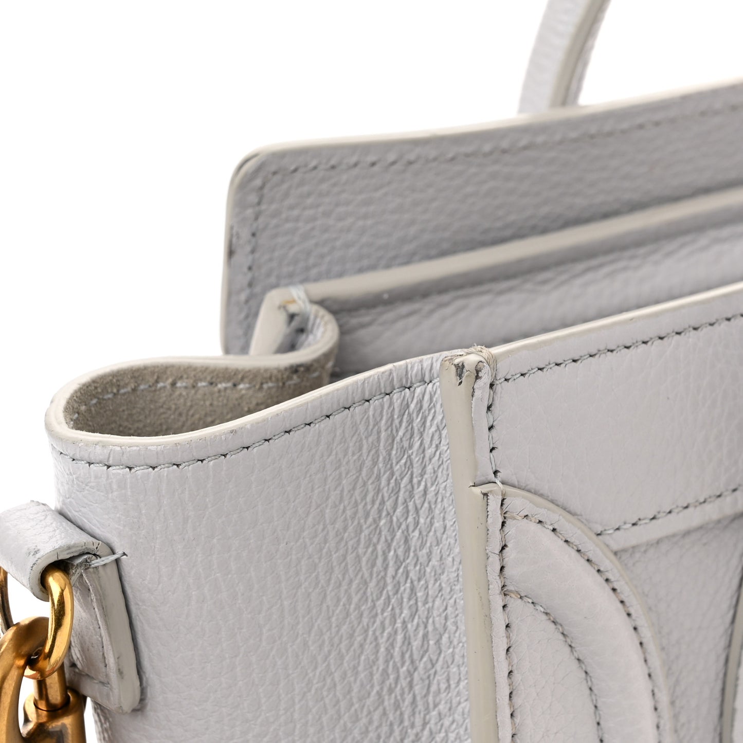 Drummed Calfskin Nano Luggage Lune