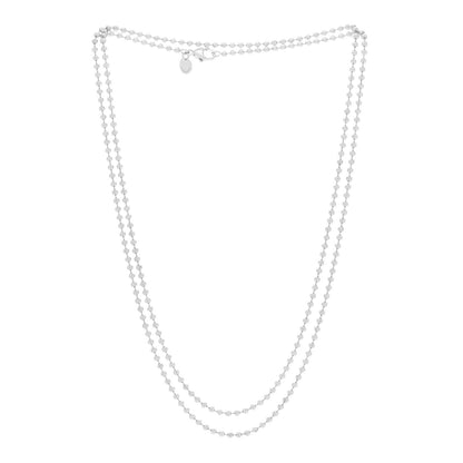 Tiffany Sterling Silver Bead Chain Necklace 34" 3 of 6
