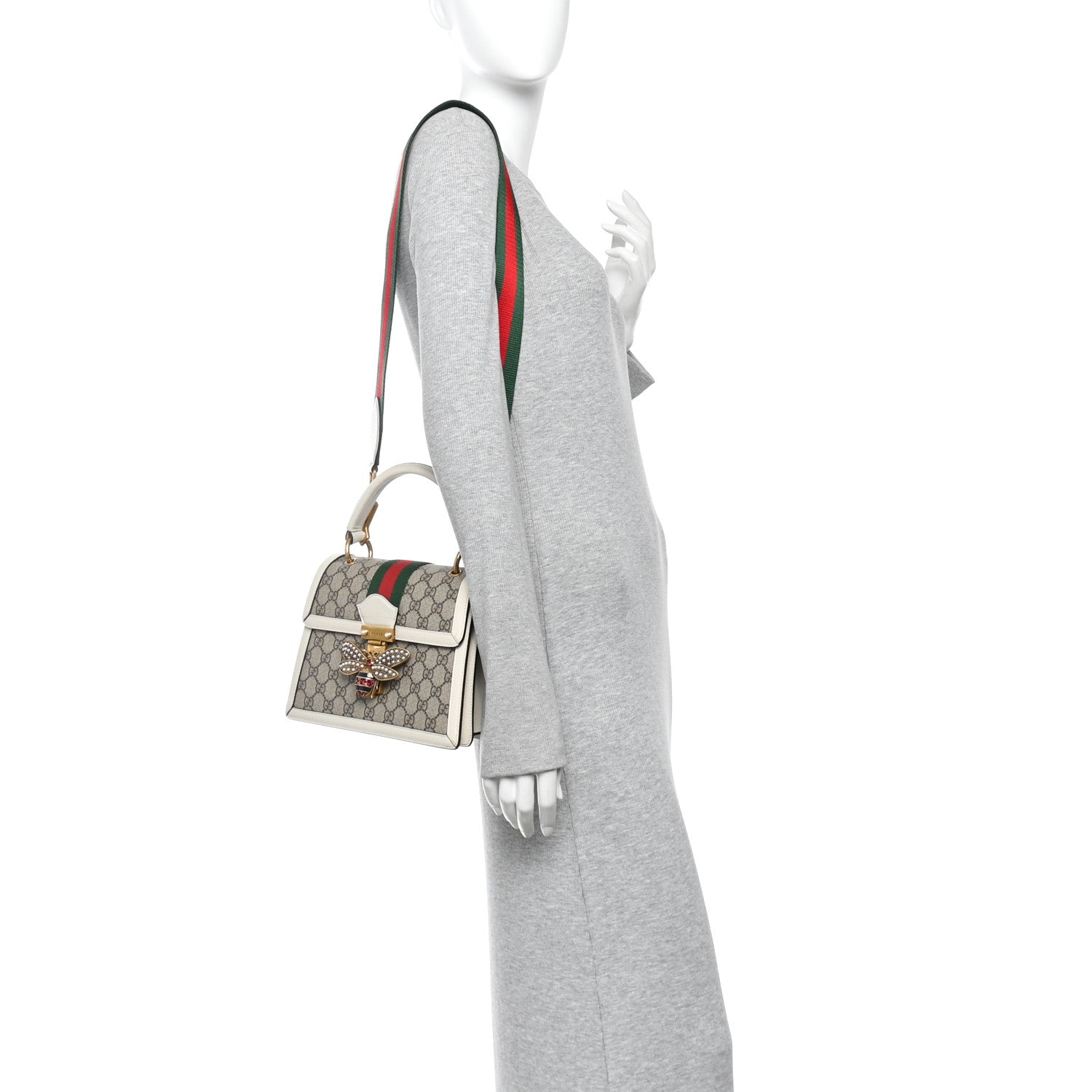 Gucci GG Supreme Monogram Small Queen Margaret Top Handle Bag