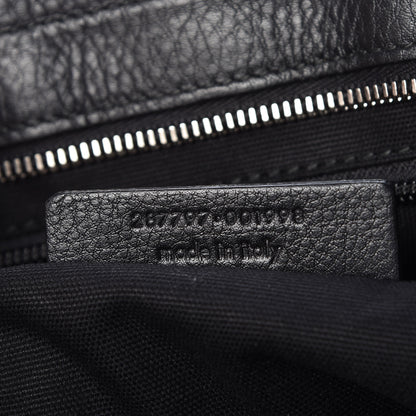 Saint Laurent Calfskin Cabas Chyc Weekender Black 7 of 9