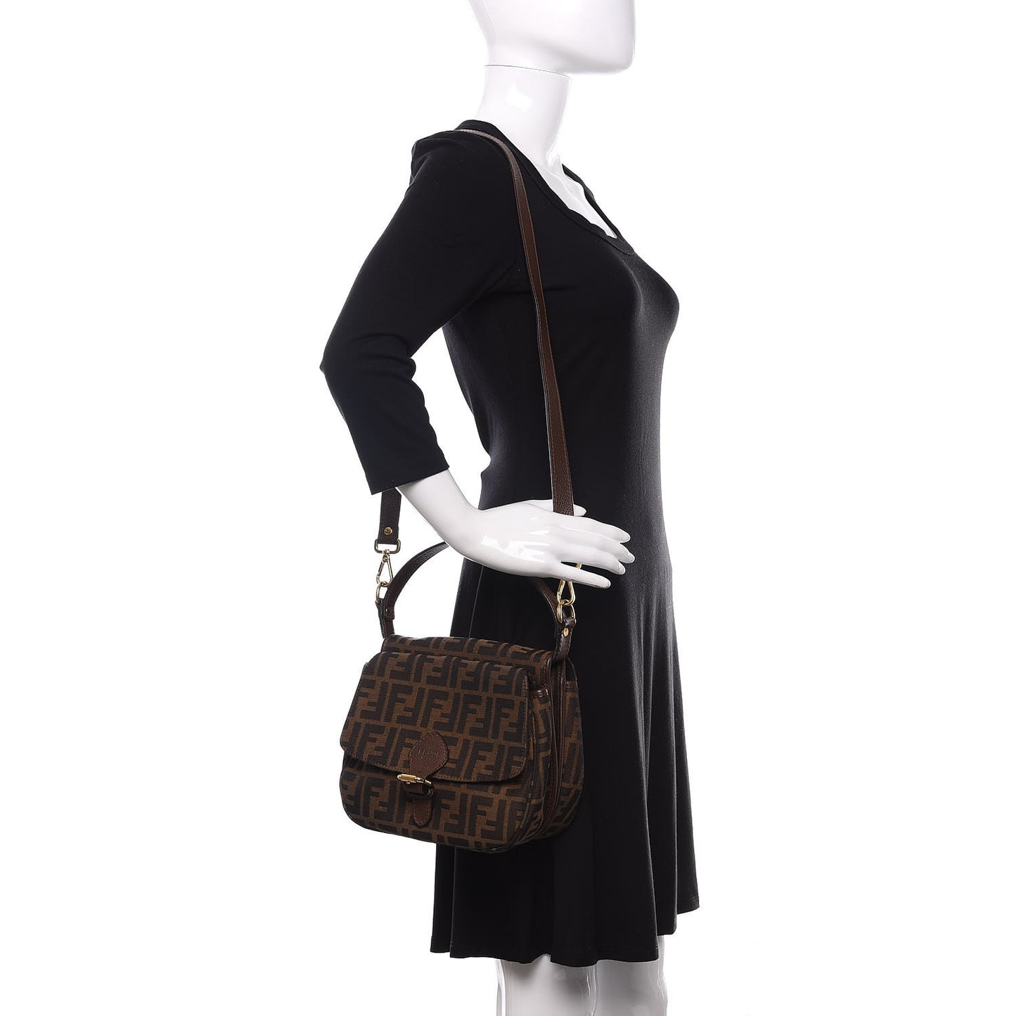 Zucca Vitello Artic Shoulder Bag Tobacco Castagna