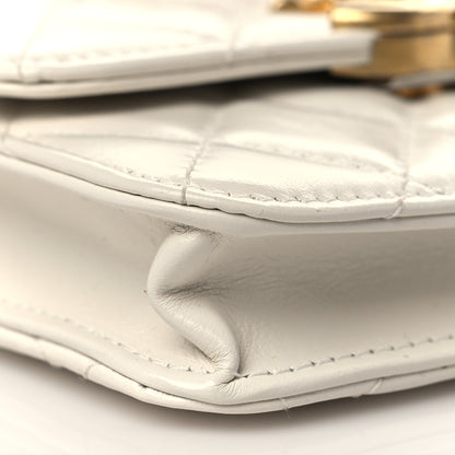 Chanel Calfskin Quilted Perfect Fit Coin Purse With Chain White 8 of 10