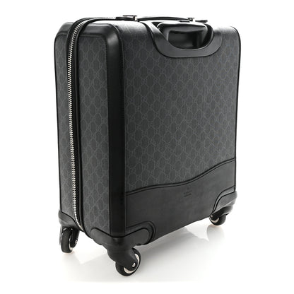 Gucci GG Supreme Monogram Gran Turismo Suitcase Black Grey 2 of 9