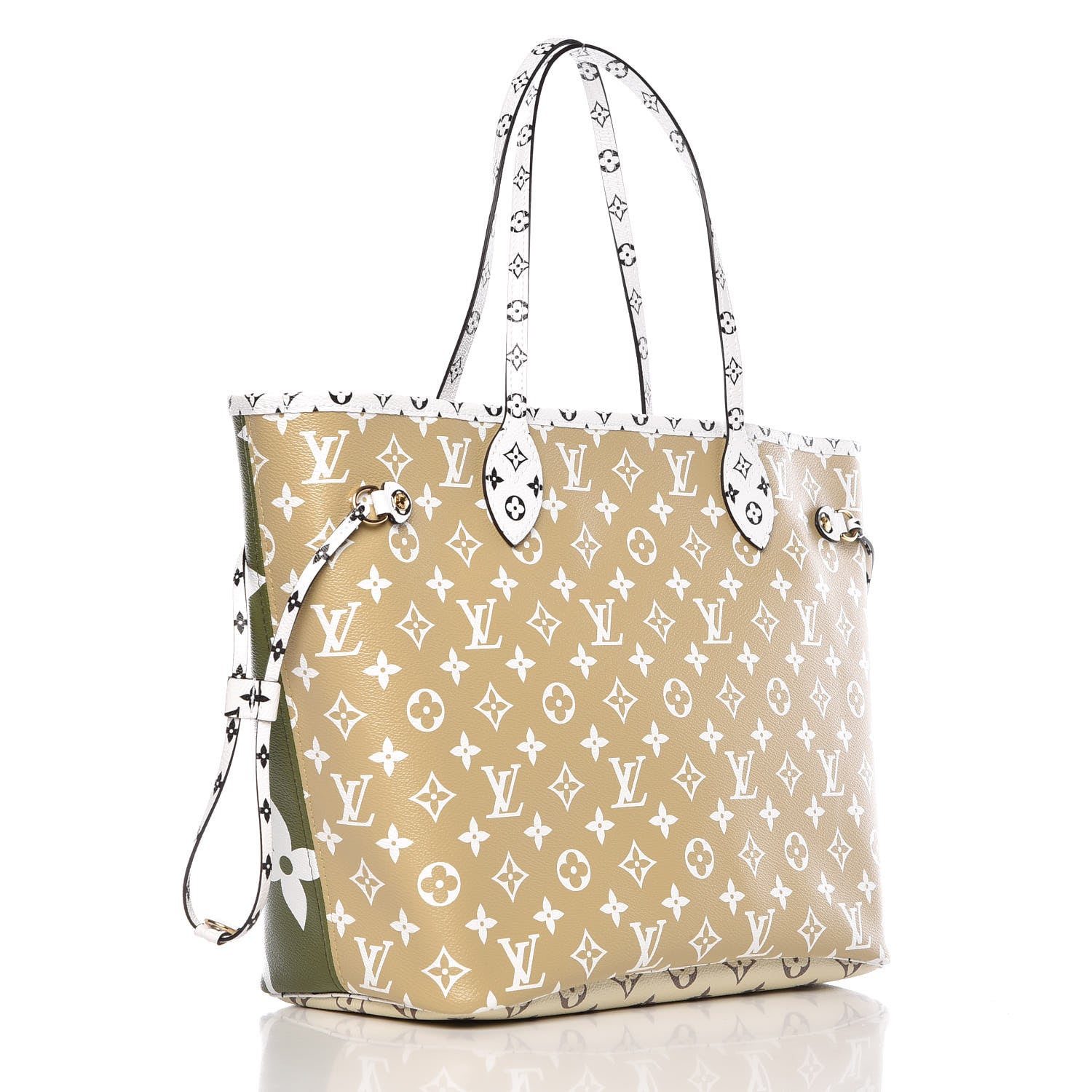 Louis Vuitton Monogram Giant Neverfull MM Kaki 4 of 11