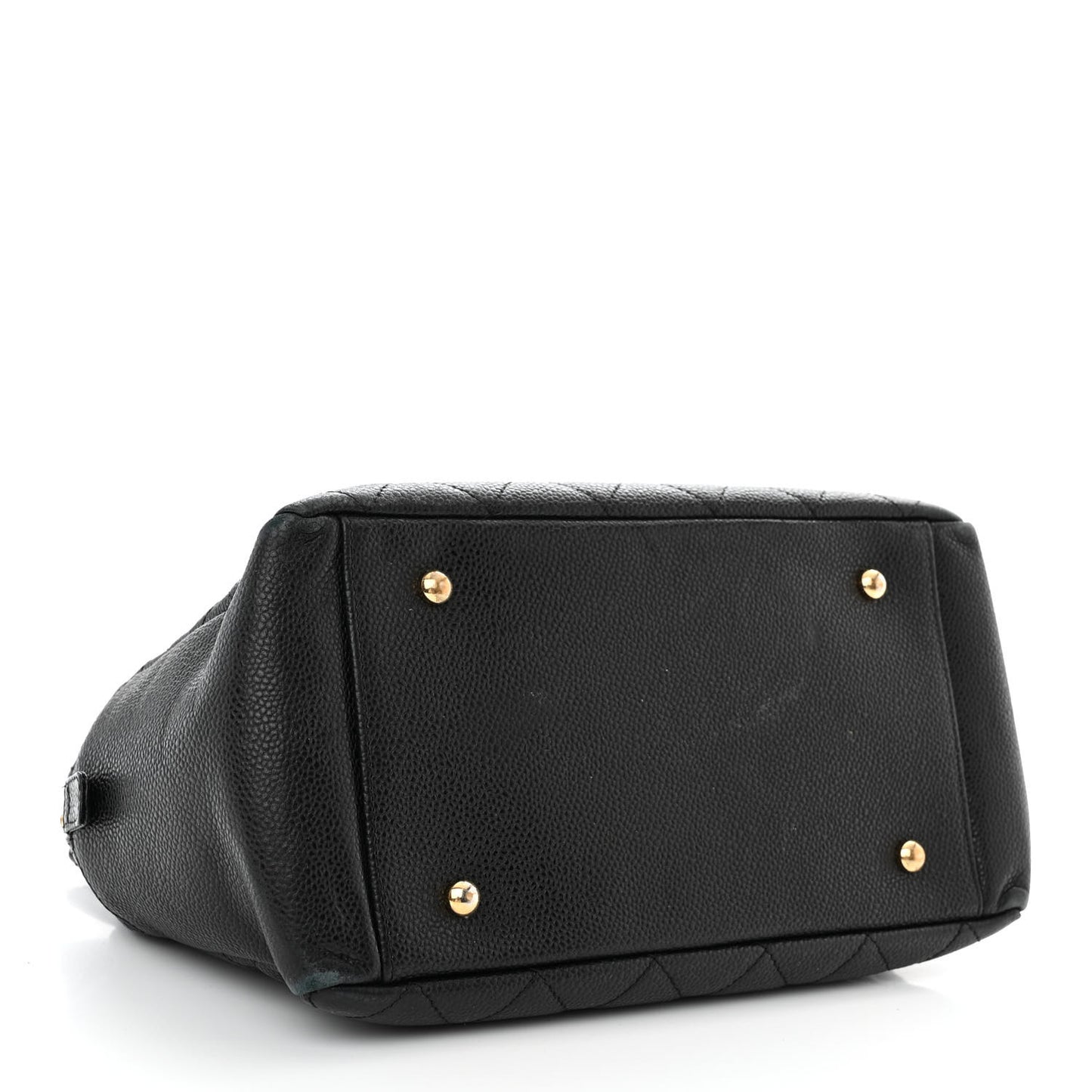 Caviar Quilted Petit Timeless Tote PTT Black