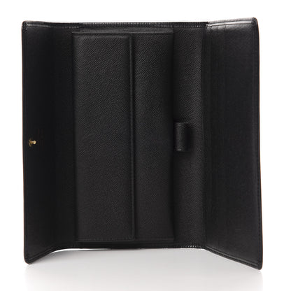Louis Vuitton Epi Porte Tresor International Wallet Black 5 of 8