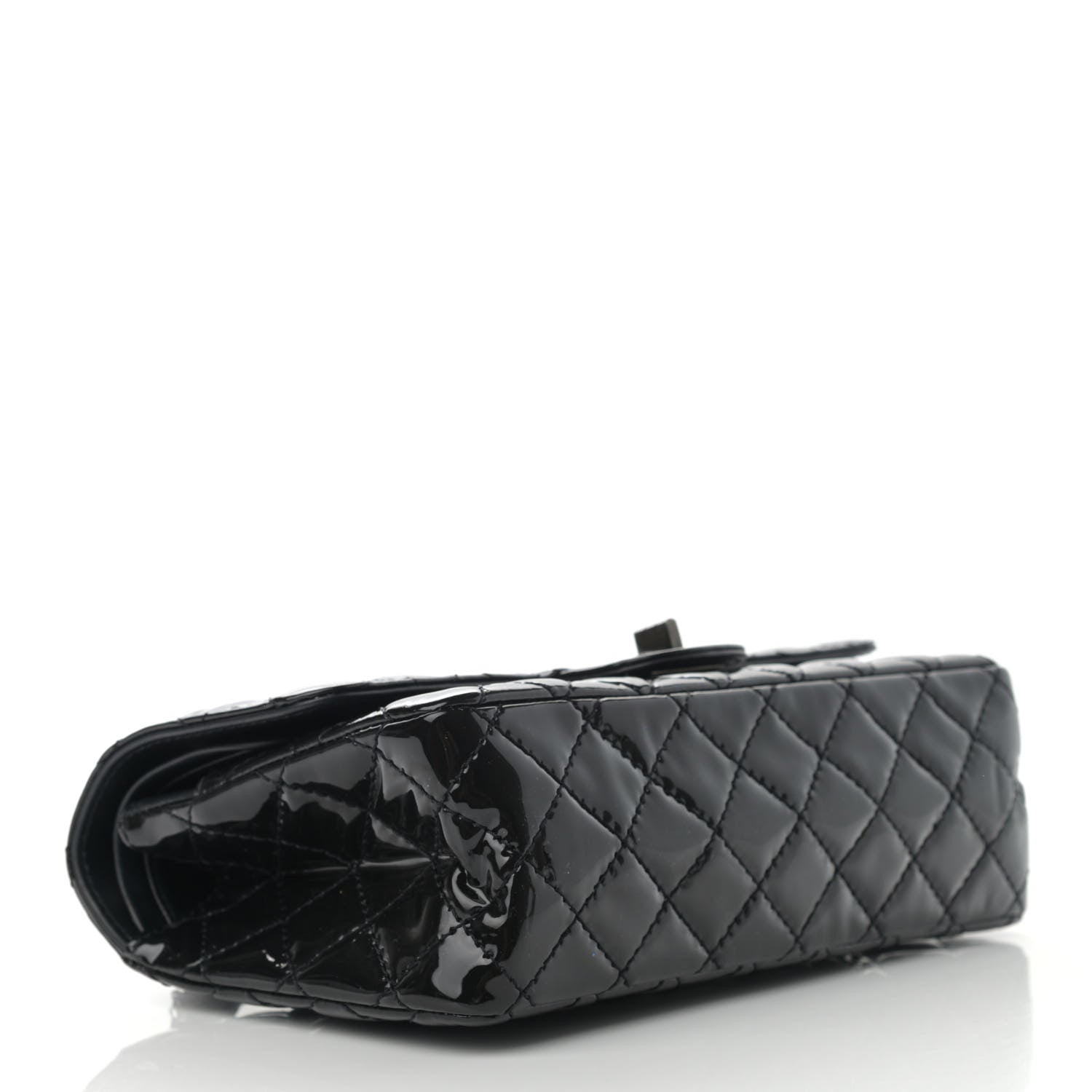 Chanel Patent Calfskin Quilted 2.55 Reissue 225 Flap So Black 4 of 13