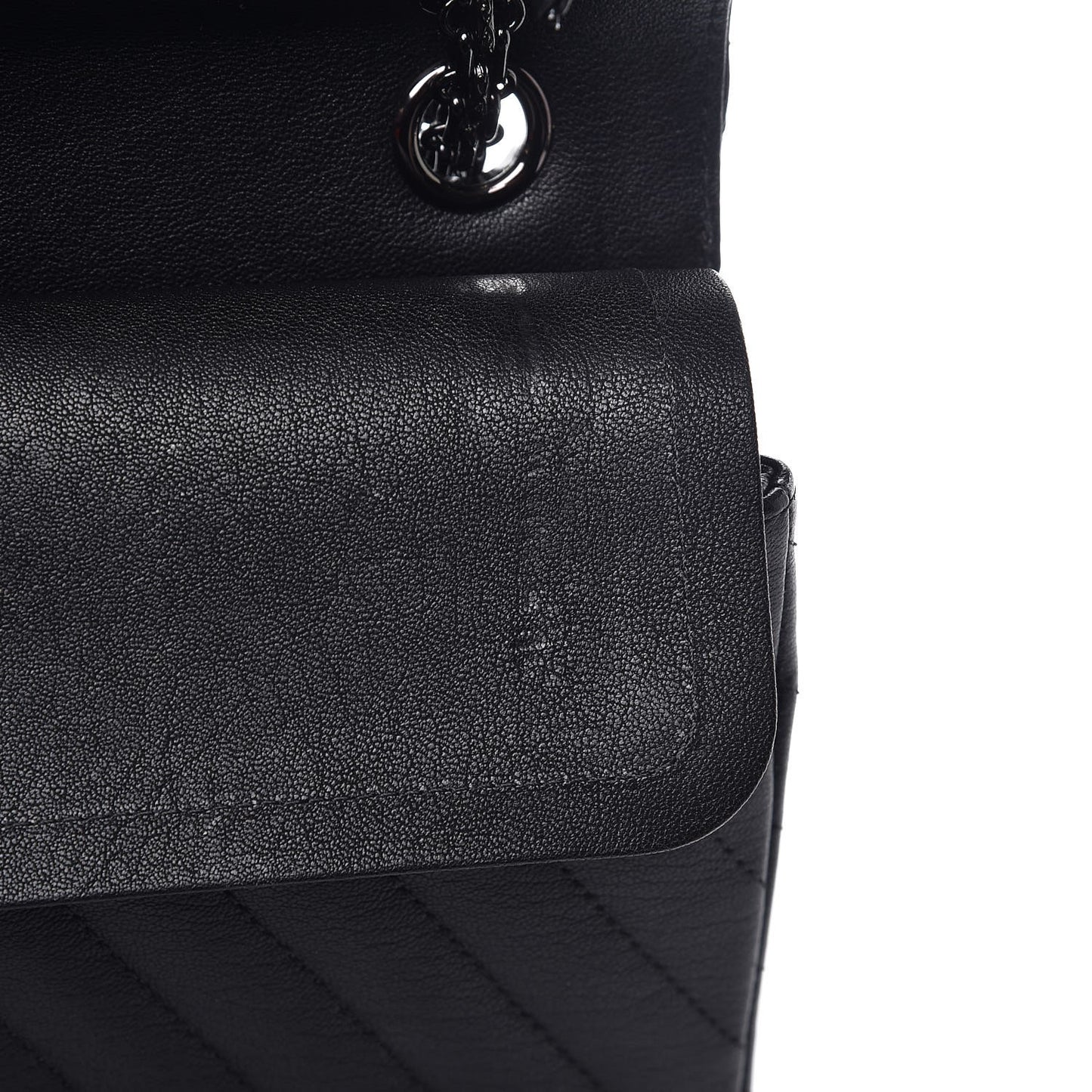 Sheepskin Chevron Quilted 2.55 Reissue 226 Flap So Black