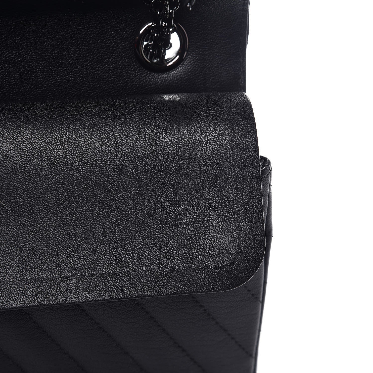 Chanel Sheepskin Chevron Quilted 2.55 Reissue 226 Flap So Black 11 of 20