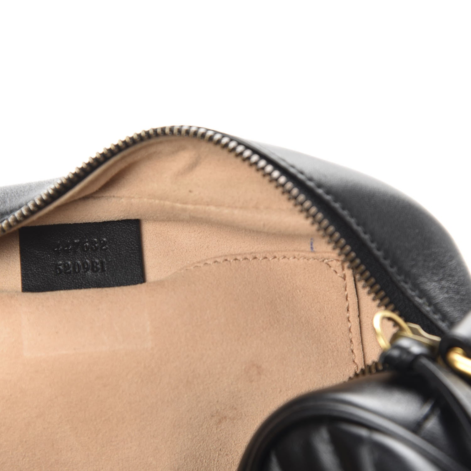 Gucci Calfskin Matelasse Small GG Marmont Chain Shoulder Bag Black 7 of 9