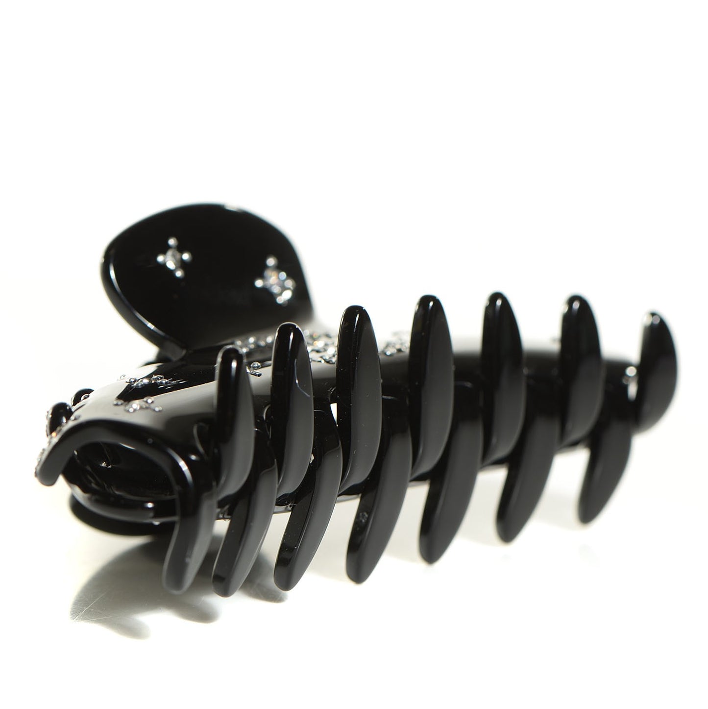 Crystal CC Hair Clip Black