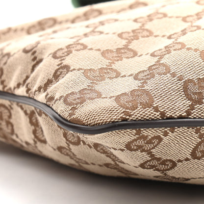 Gucci Monogram Web Small Flat Messenger Bag Brown 9 of 10