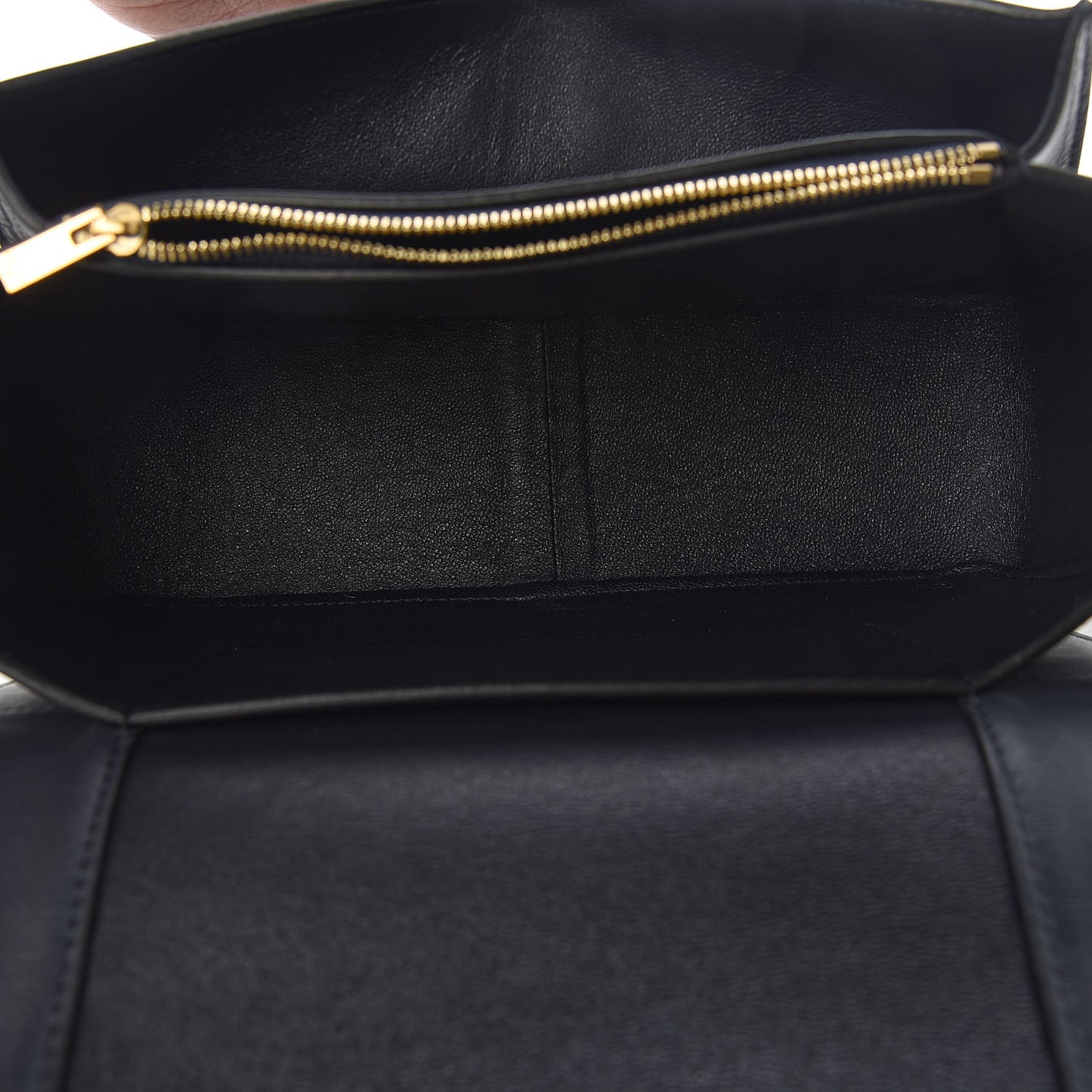 Shiny Smooth Calfskin Medium Frame Shoulder Bag Dark Navy Claycourt