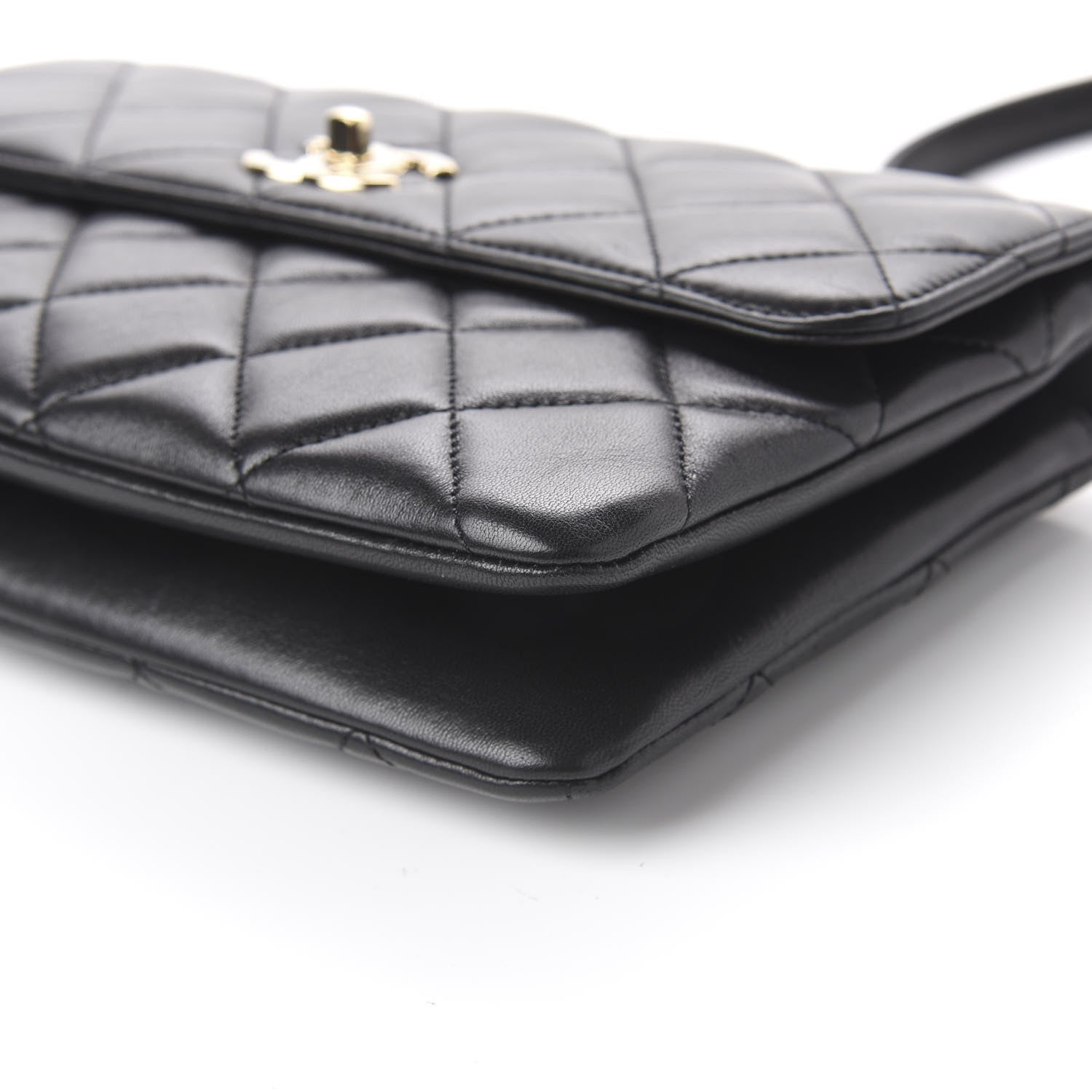Chanel Lambskin Quilted Medium Trendy CC Flap Black 9 of 10