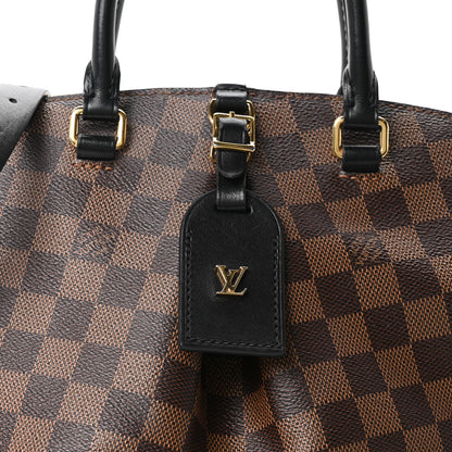 Louis Vuitton Damier Ebene Odeon Tote MM Black 7 of 9