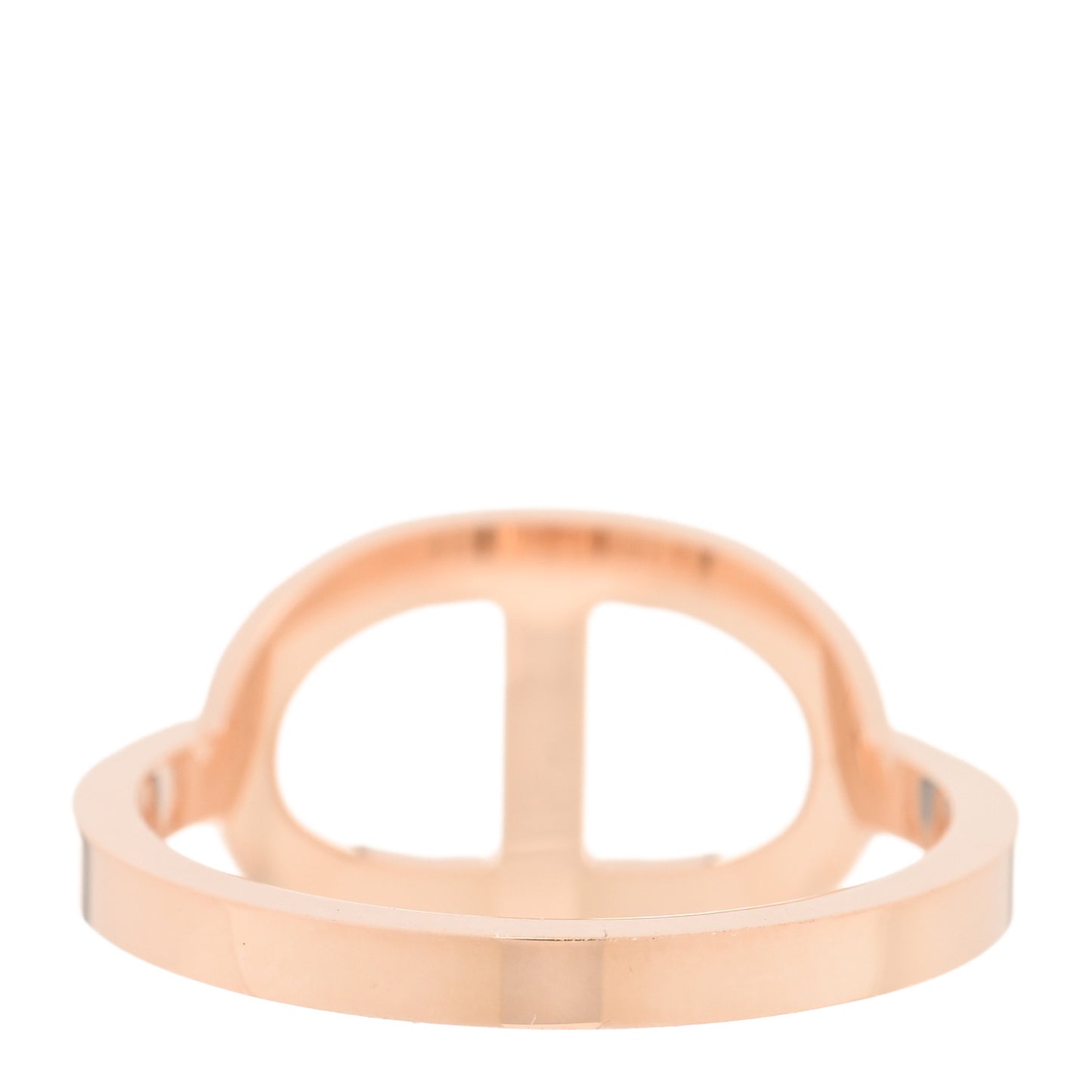 18K Rose Gold Diamond MM Chaine d'Ancre Contour Ring 54 6.75