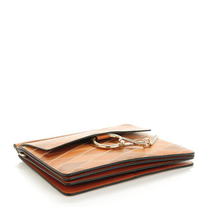 Chloe Calfskin Patchwork Medium Faye Shoulder Bag Caramel 4 of 8