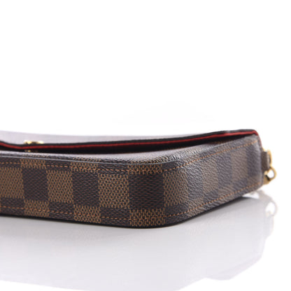 Louis Vuitton Damier Ebene Pochette Felicie Chain Wallet 10 of 10