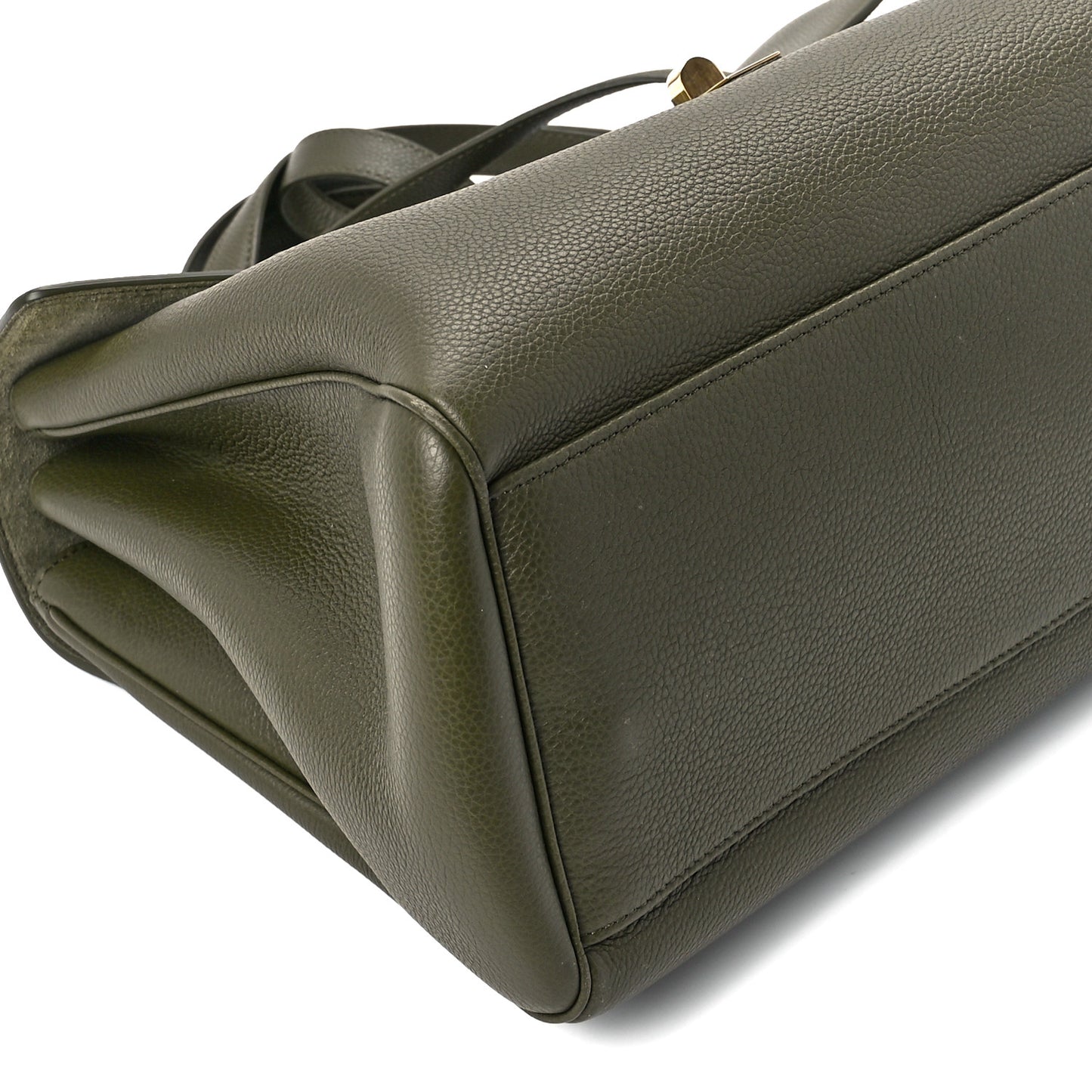 Grained Calfskin Medium Soft 16 Bag Dark Olive