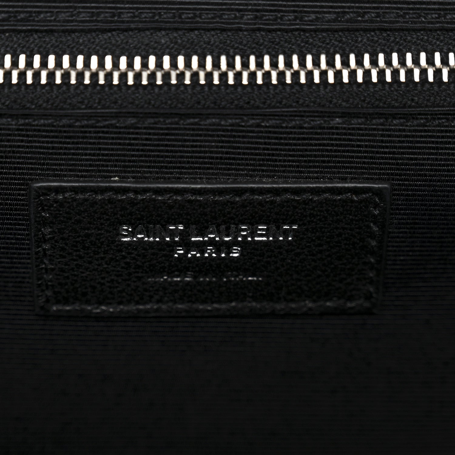 Saint Laurent Grain De Poudre Textured Mixed Matelasse Large Triquilt Monogram Satchel Black 6 of 11