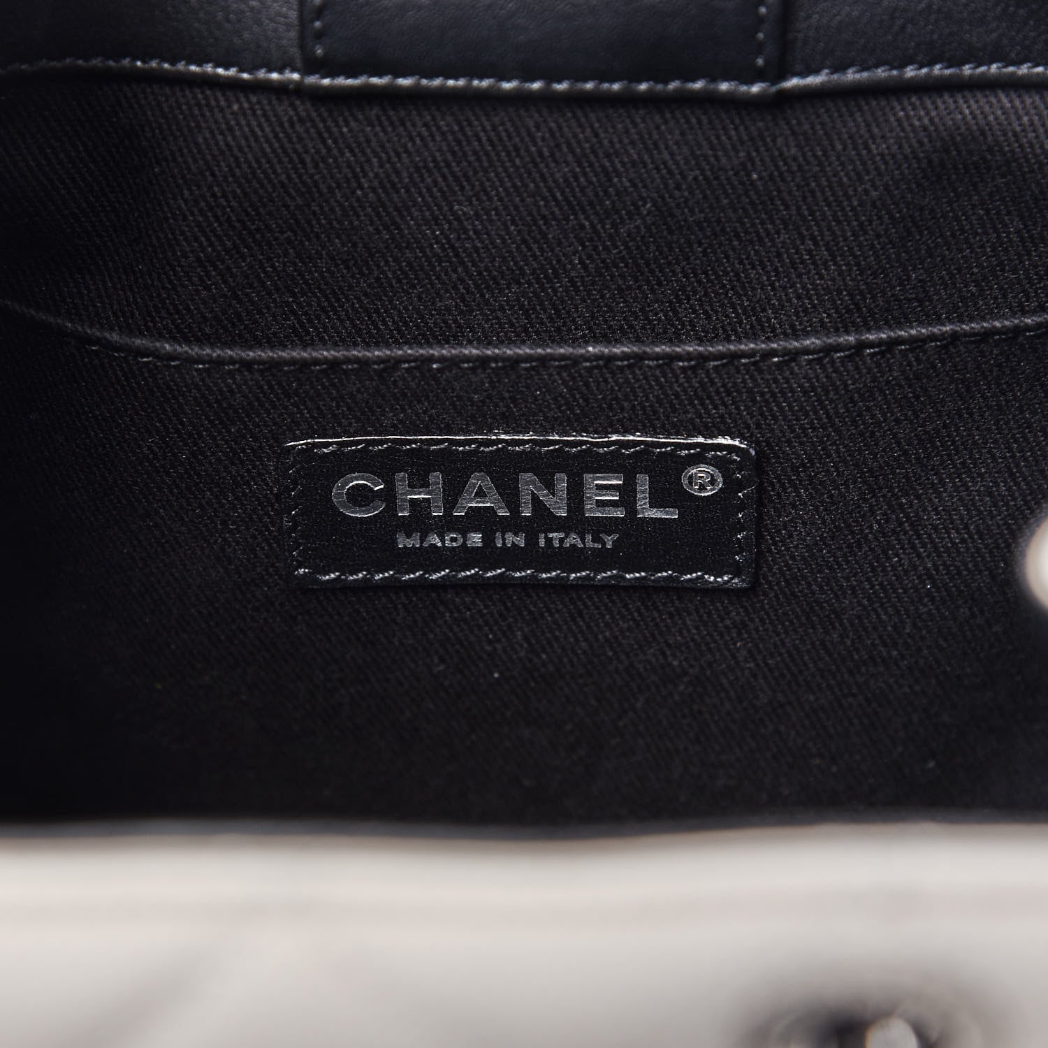 Chanel Caviar Quilted Small CC Bucket Bag Grey 8 of 12