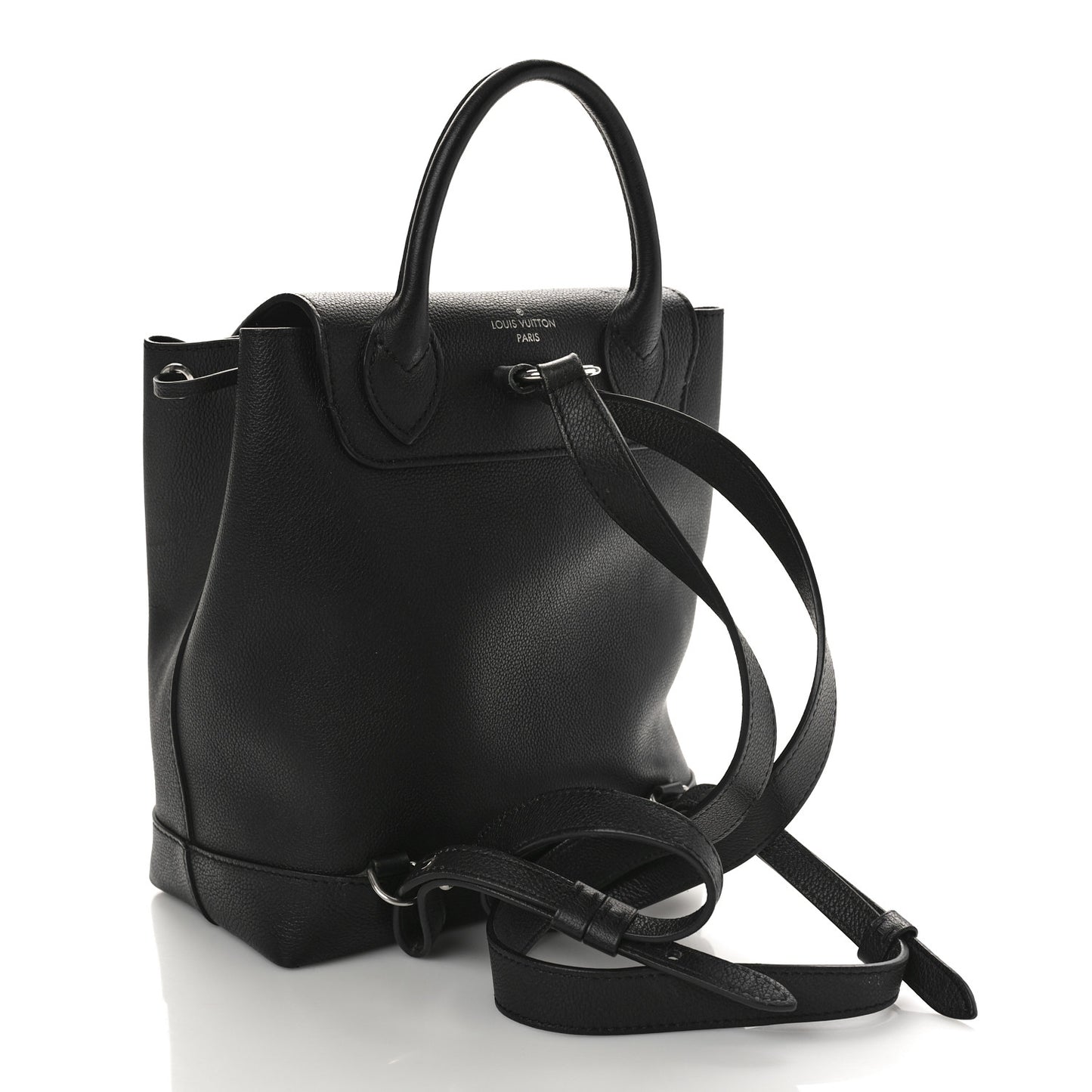 Calfskin Lockme Backpack Black