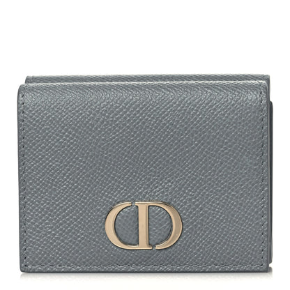 Christian Dior Calfskin 30 Montaigne Lotus Wallet Gray 1 of 6