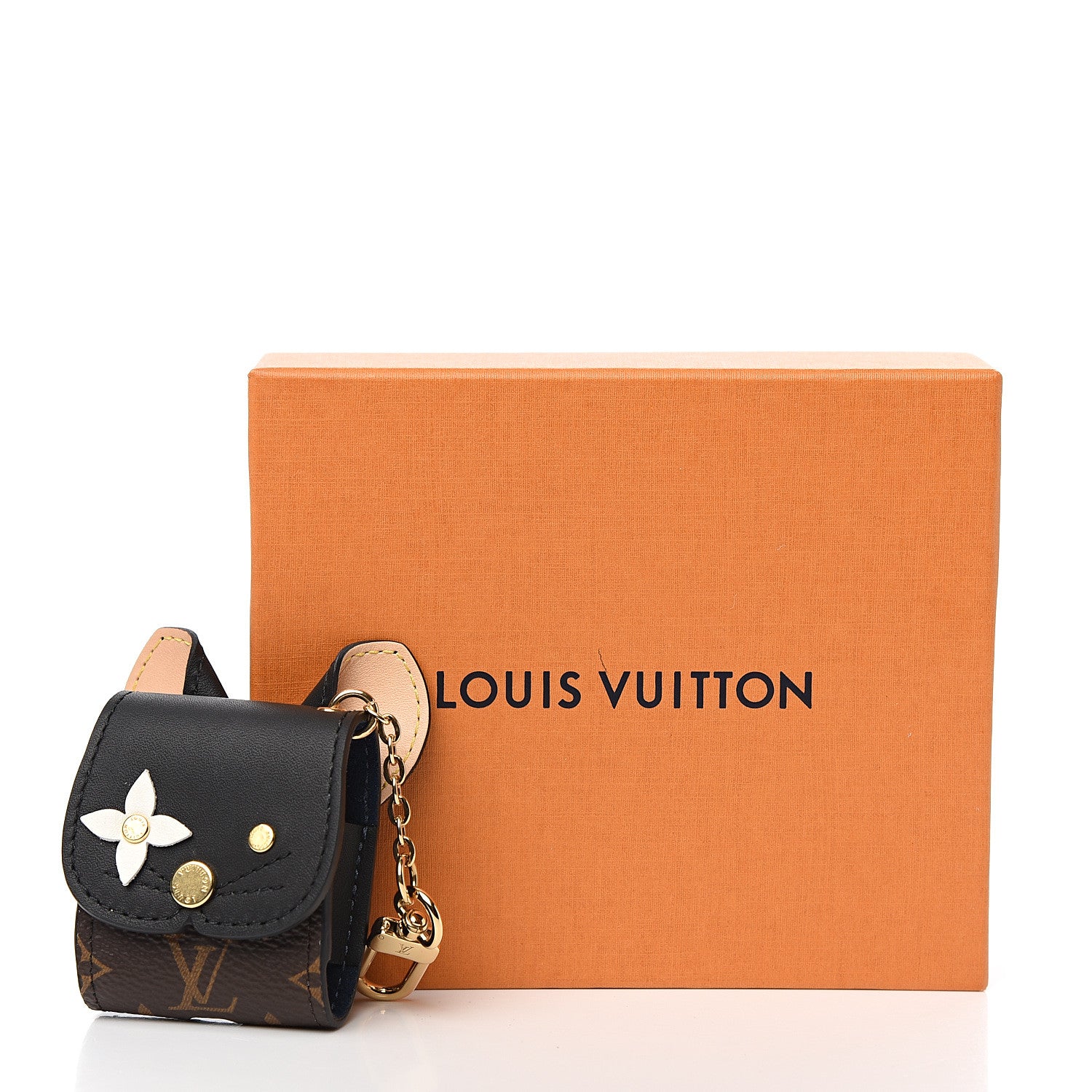 Louis Vuitton Monogram Cat Earphones Case Black 5 of 5