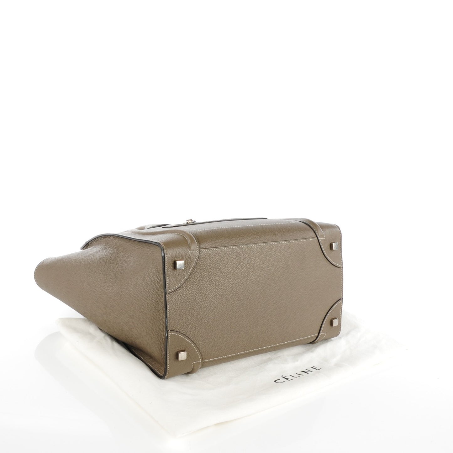 Drummed Calfskin Mini Luggage Souris