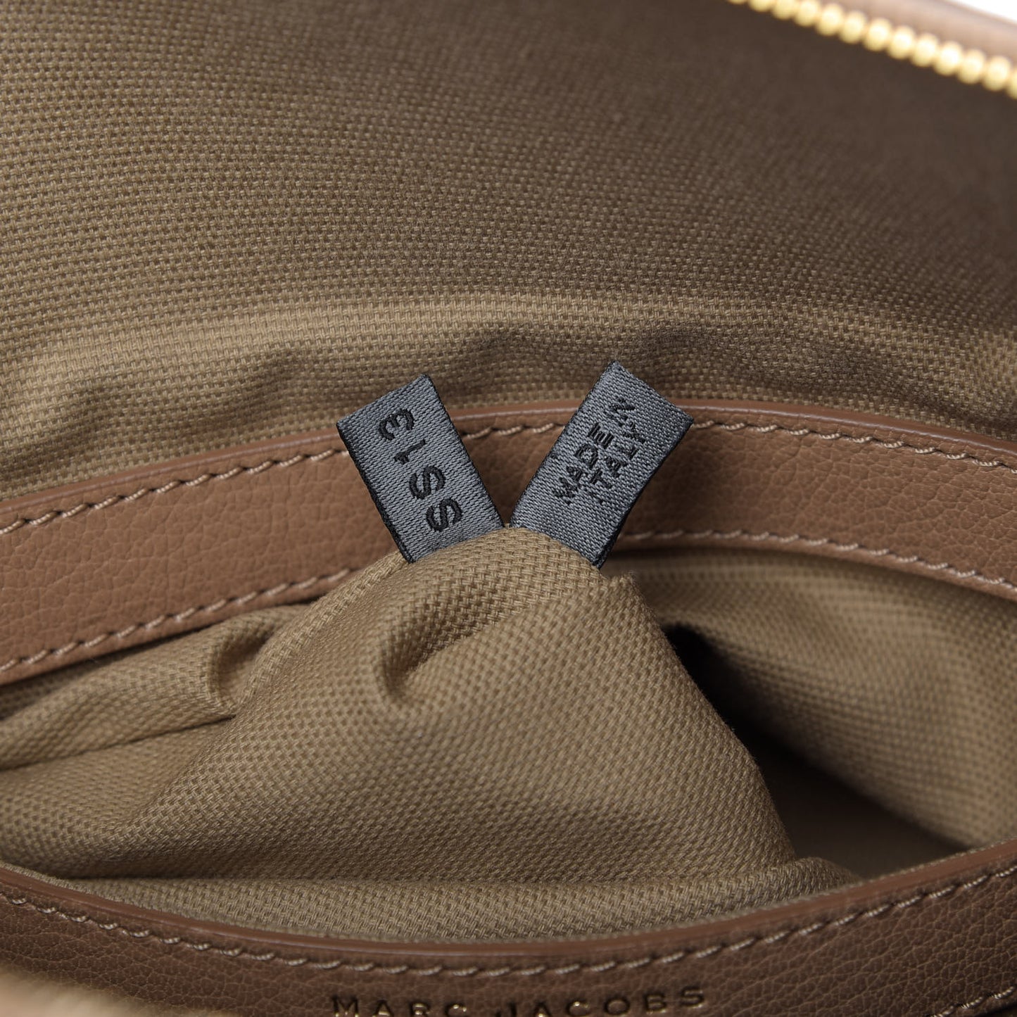 Calfskin Quilted Flap Shoulder Bag Taupe