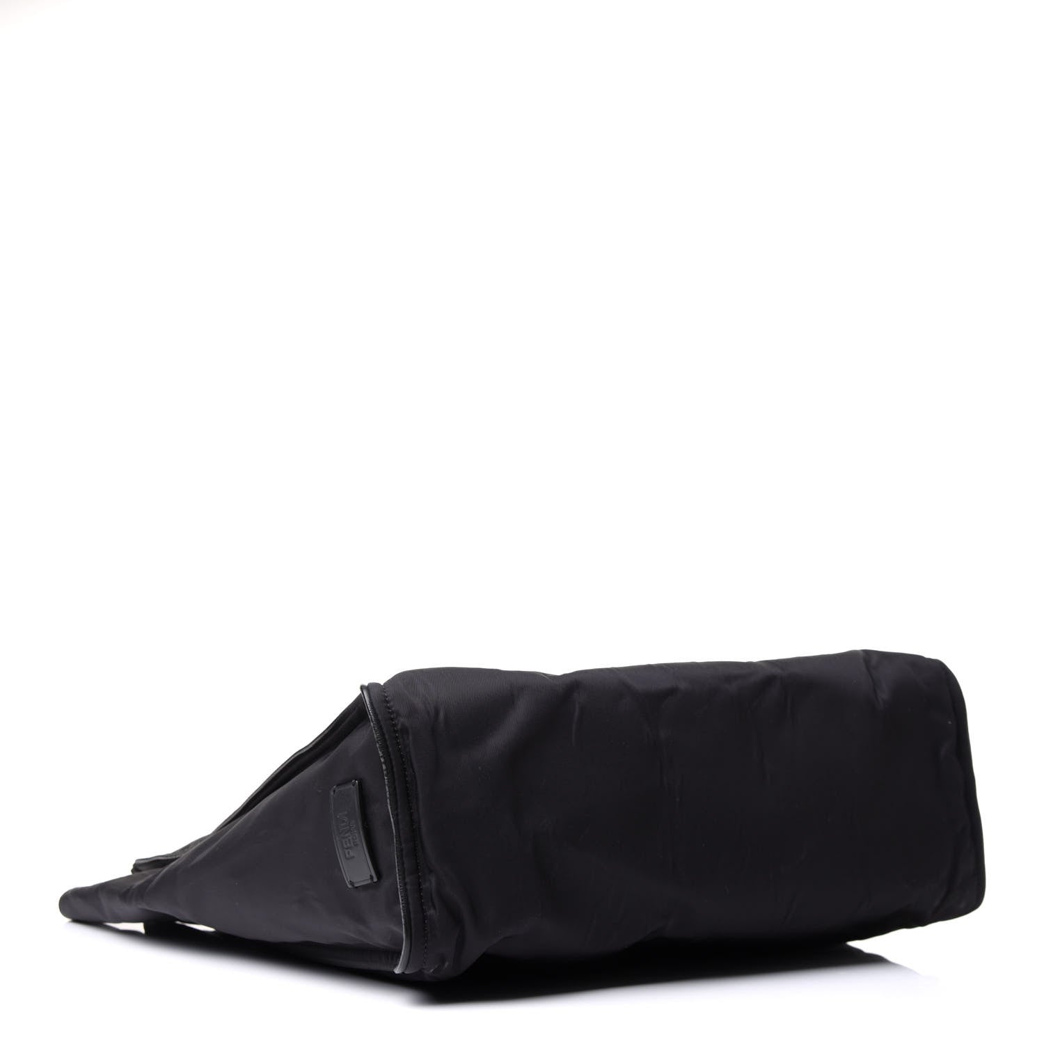 Fendi Nylon Vitello Century Dolce Monster Eyes Tote Black Sunflower 4 of 17