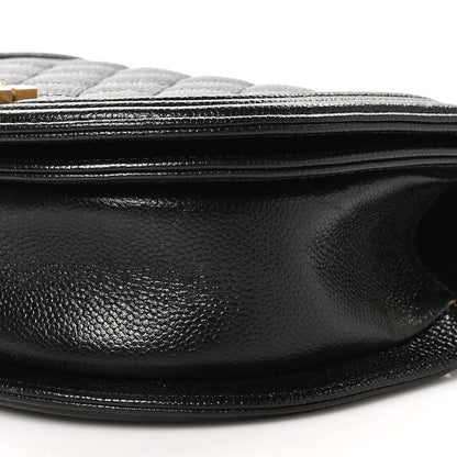 Chanel Caviar Quilted Small Boy Messenger Bag Black 10 of 10