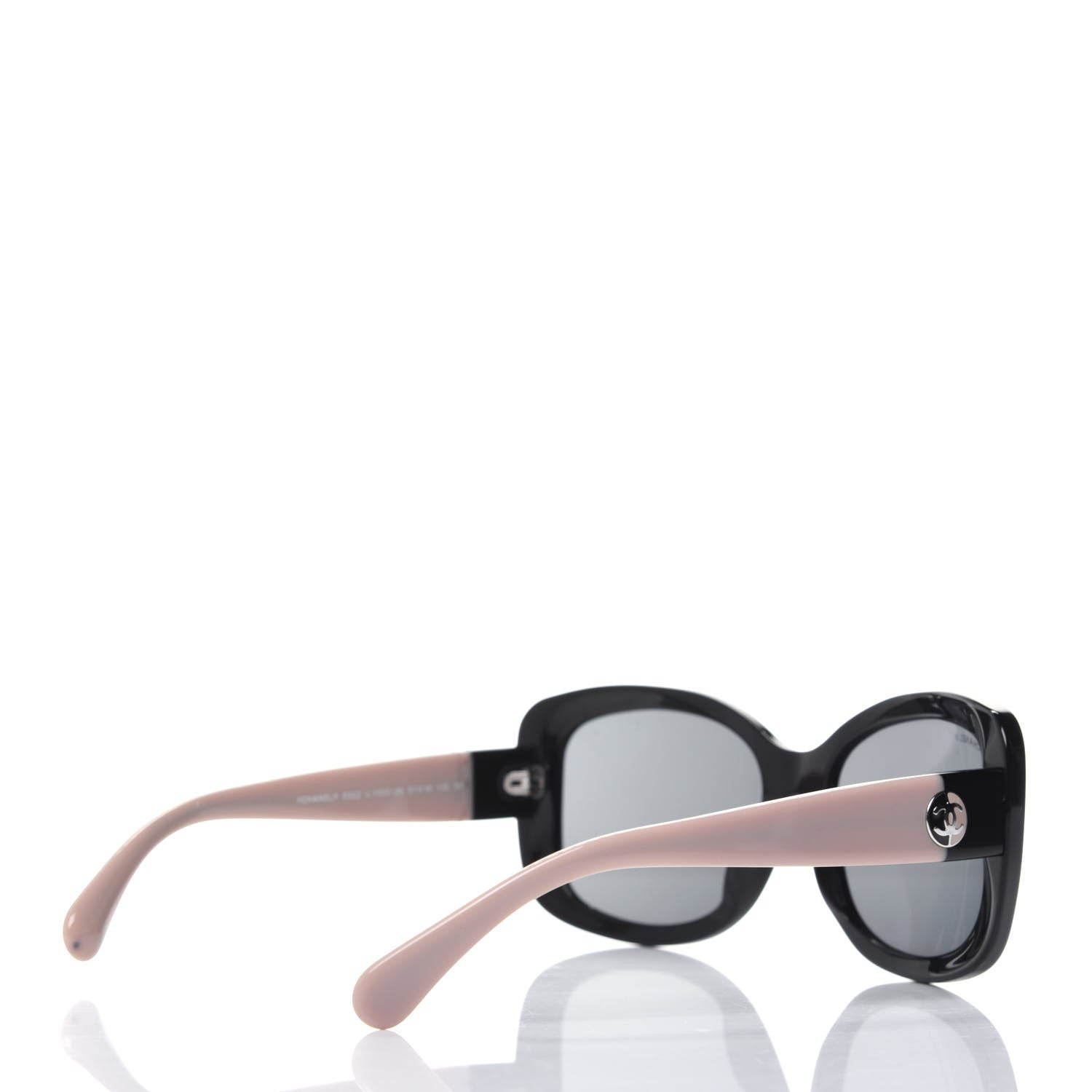 Chanel Acetate CC Sunglasses 5322 Black Beige 4 of 8