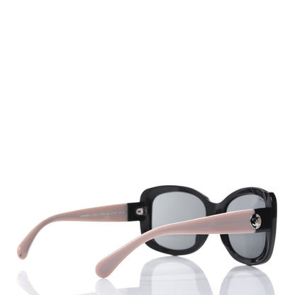 Chanel Acetate CC Sunglasses 5322 Black Beige 4 of 8