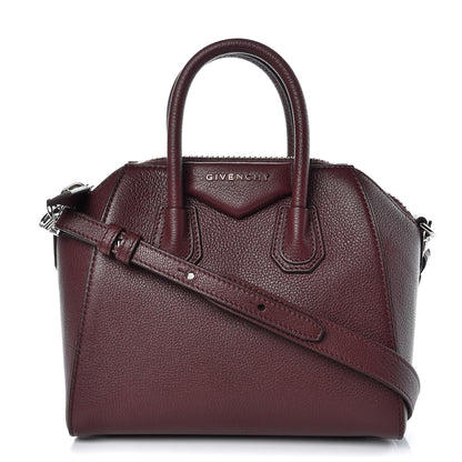 Givenchy Sugar Goatskin Mini Antigona Oxblood 1 of 9