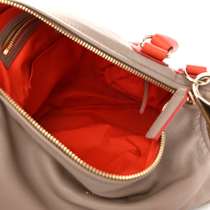 Givenchy Sugar Goatskin Large Tri-Color Pandora Taupe Black Orange 6 of 11