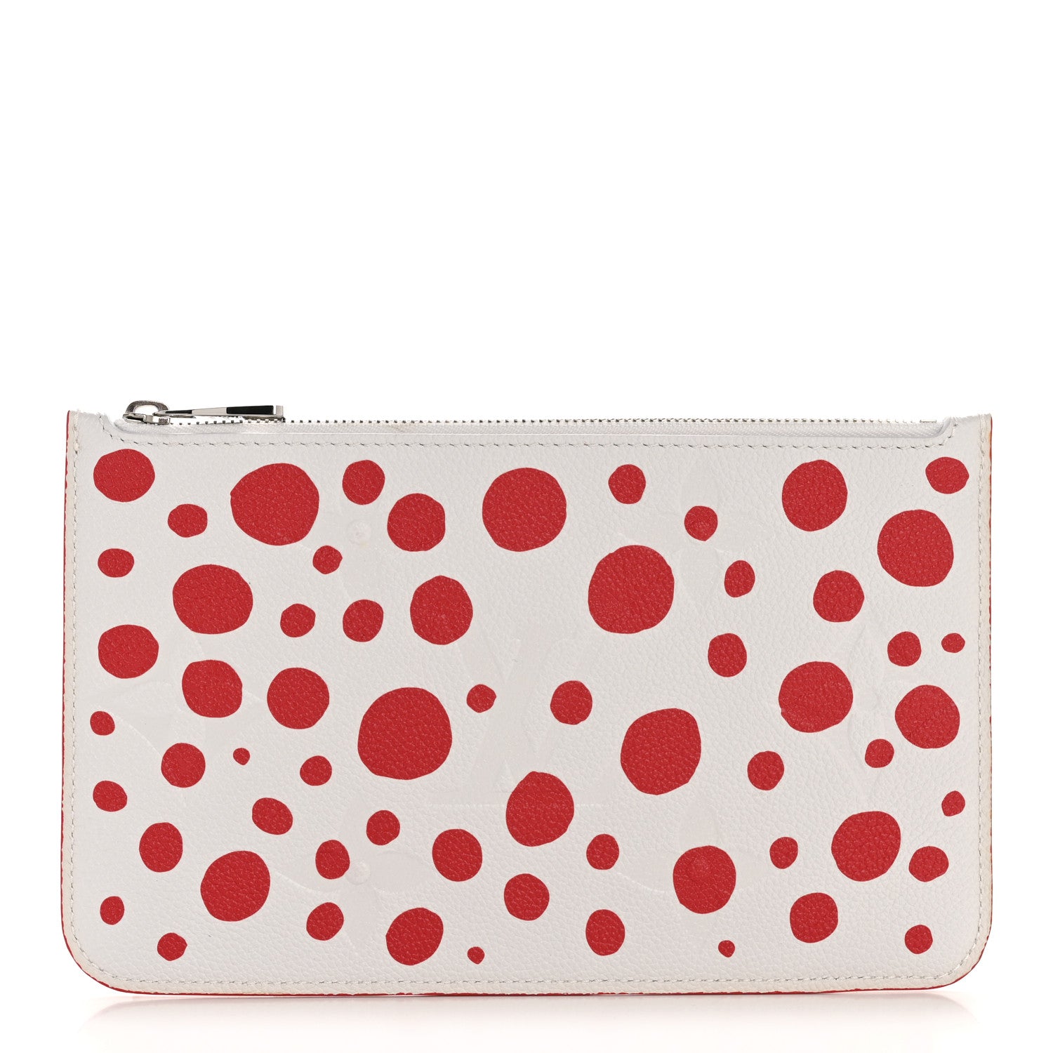 Louis Vuitton LV X YK Empreinte Infinity Dots Neverfull MM Pochette Rouge White 1 of 9