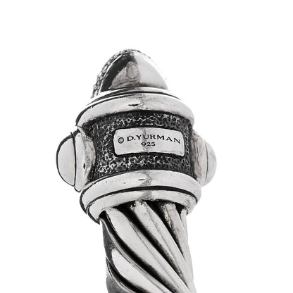 David Yurman Sterling Silver Diamond 10mm Renaissance Bracelet 3 of 4