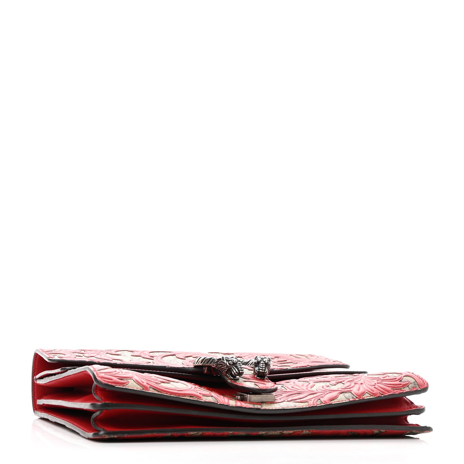 Gucci GG Supreme Monogram Arabesque Medium Dionysus Shoulder Bag Hibiscus Red 4 of 12