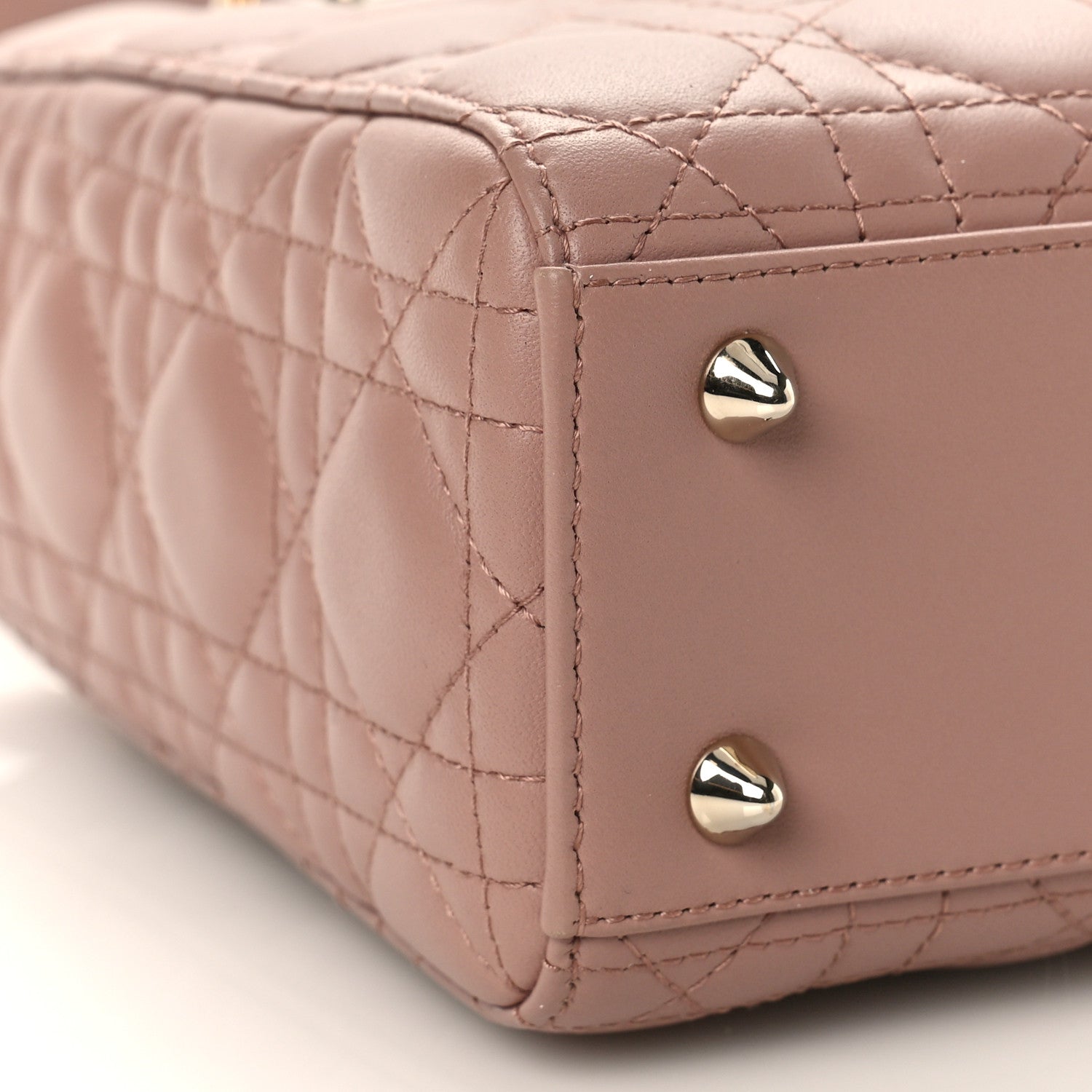 Christian Dior Lambskin Cannage Small My ABCDior Lady Dior Fard 7 of 8