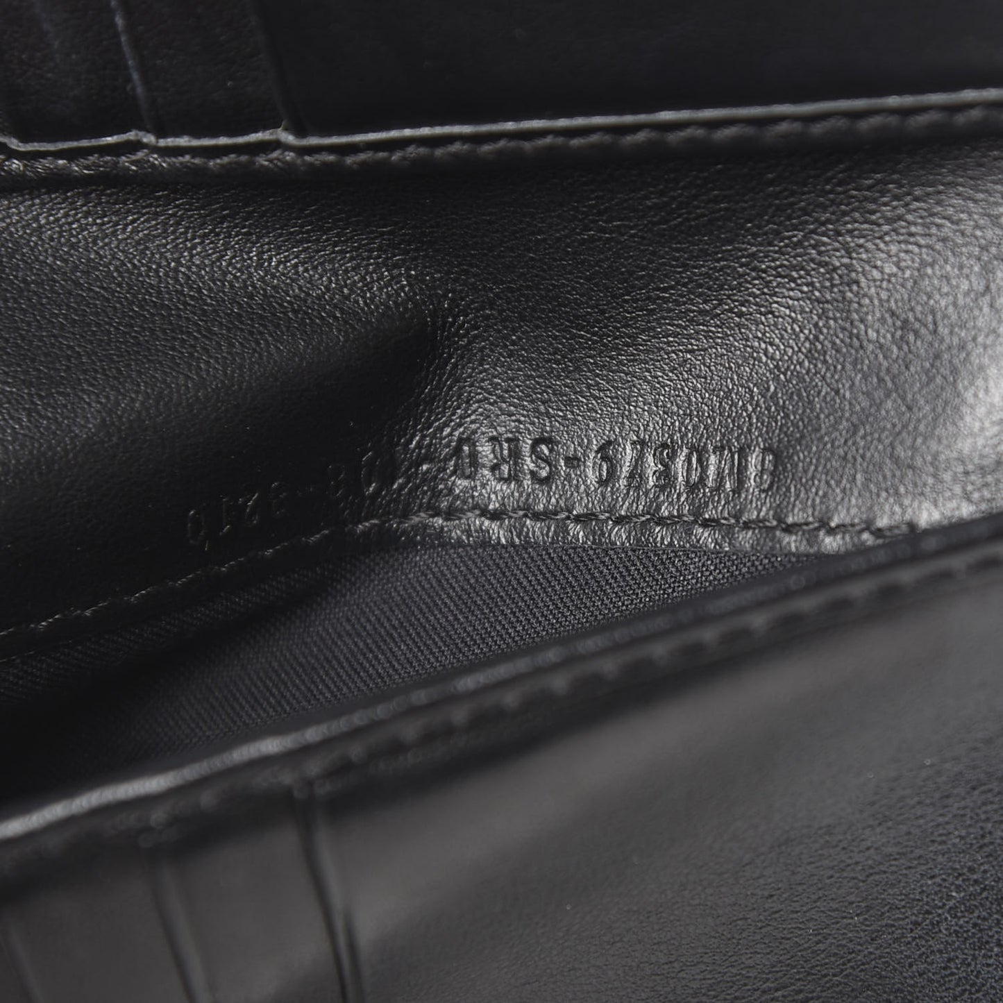 Vitello Studded French Wallet Black