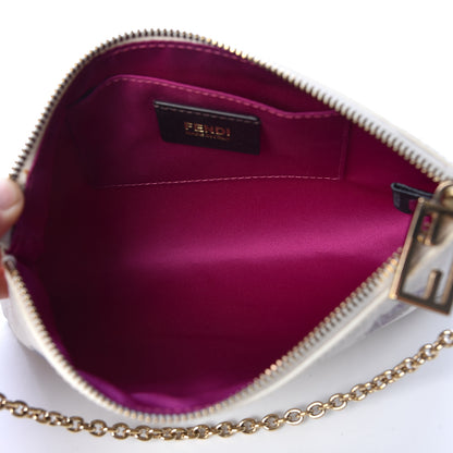 Fendi Zucca Spalmati Rose Ladybug Pochette White 5 of 11