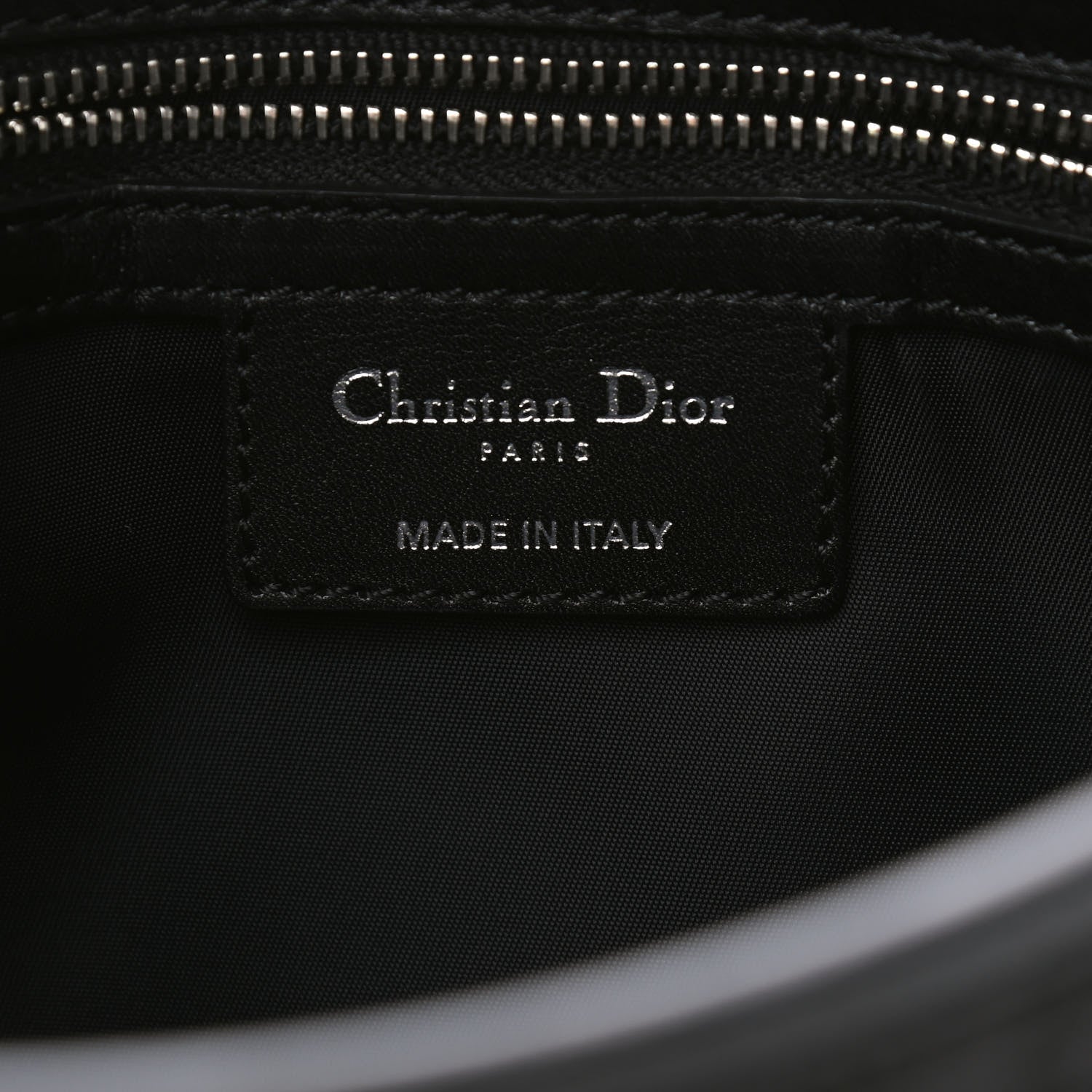Christian Dior Nylon Cannage Charming Lock Messenger Bag Black 6 of 9