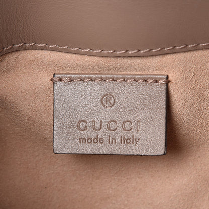 Gucci Calfskin Matelasse Super Mini GG Marmont Shoulder Bag Porcelain Rose 6 of 12