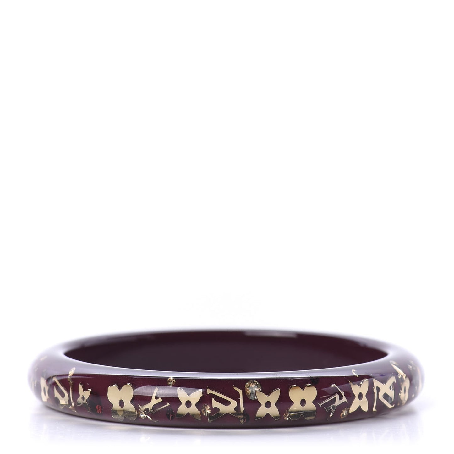 Resin Swarovski Medium Inclusion Bracelet PM Rouge Fauviste